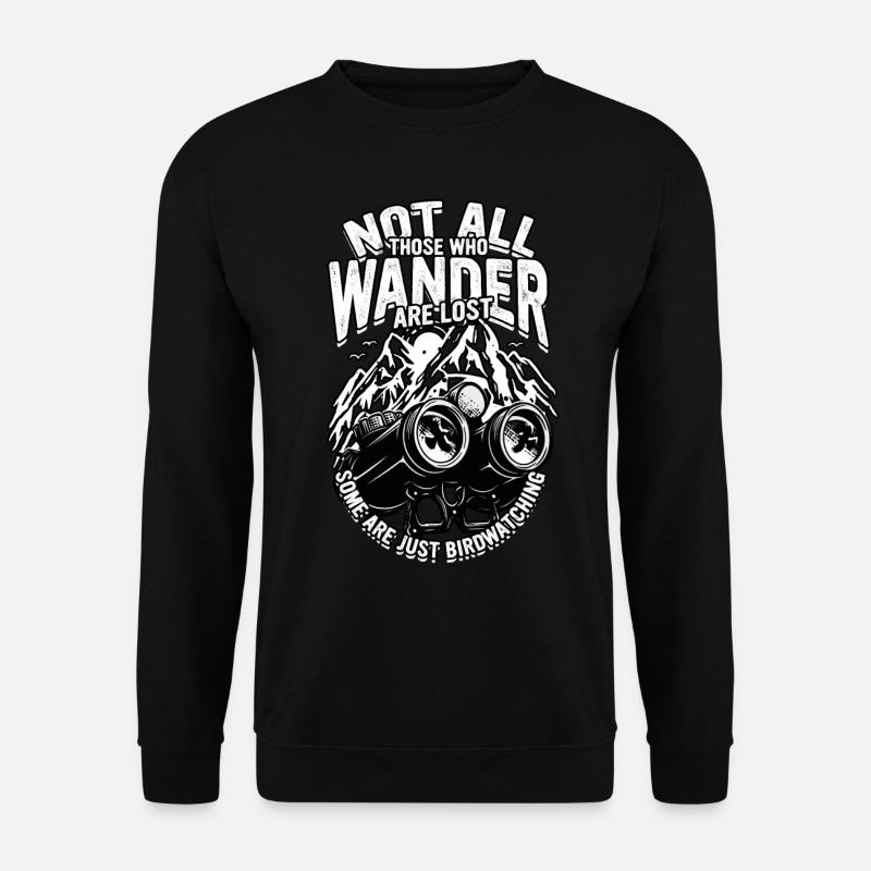 Vogelbeobachtung Ornithologe - Unisex Pullover - Schwarz