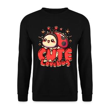 Entomologie coccinelle mignonne comme une punaise d’amour - Sweat-shirt Unisexe - noir - Devant - Alina (178cm) & Michal (187cm)
