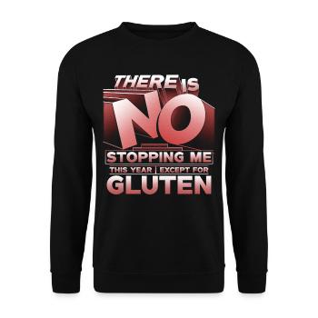 Allergie au gluten Intolérance au gluten - Sweat-shirt Unisexe - noir - Devant - Alina (178cm) & Michal (187cm)