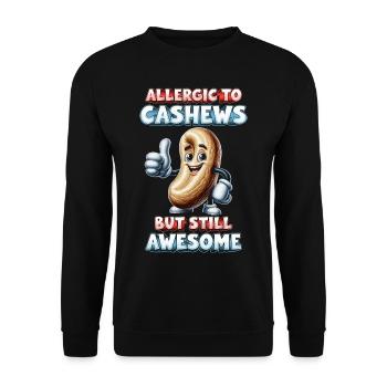 Allergie aux noix de cajou - Sweat-shirt Unisexe - noir - Devant - Alina (178cm) & Michal (187cm)