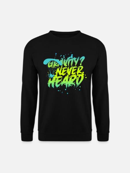 Paragliding Paraglider Gravity? Never Heard - Unisex Pullover - Schwarz