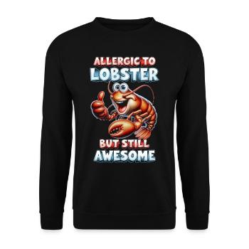 Allergie au homard Allergie au homard - Sweat-shirt Unisexe - noir - Devant - Alina (178cm) & Michal (187cm)