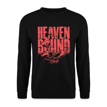 Paragliding Paraglider Glider Heaven Bound - Unisex Sweatshirt - black - Front - Alina (178cm) & Michal (187cm)
