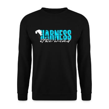 Parapente Parapente Voile Harnais Le Vent - Sweat-shirt Unisexe - noir - Devant - Alina (178cm) & Michal (187cm)