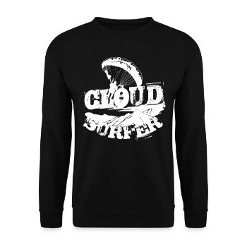 Paragliding Paraglider Gleiter Cloud Surfer - Unisex Pullover - Schwarz - Vorne - Alina (178cm) & Michal (187cm)