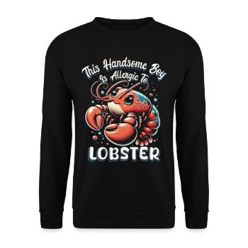 Allergie au homard Allergie au homard - Sweat-shirt Unisexe - noir - Devant - Alina (178cm) & Michal (187cm)