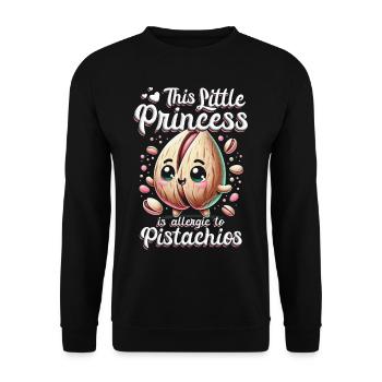 Pistachio allergy - Unisex Sweatshirt - black - Front - Alina (178cm) & Michal (187cm)