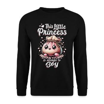 Soy allergy - Unisex Sweatshirt - black - Front - Alina (178cm) & Michal (187cm)