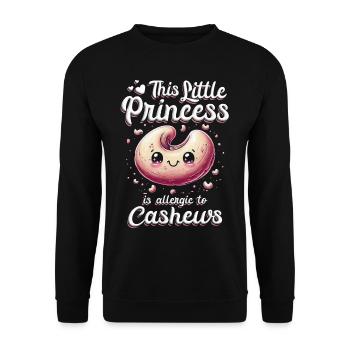 Allergie aux noix de cajou - Sweat-shirt Unisexe - noir - Devant - Alina (178cm) & Michal (187cm)