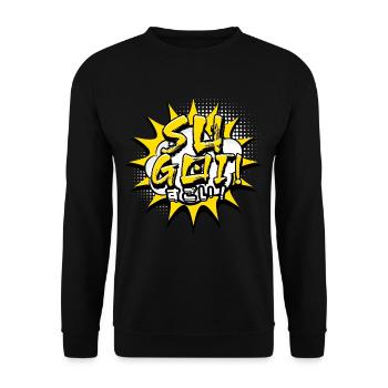 Anime Su Goi - Unisex Pullover - Schwarz - Vorne - Alina (178cm) & Michal (187cm)