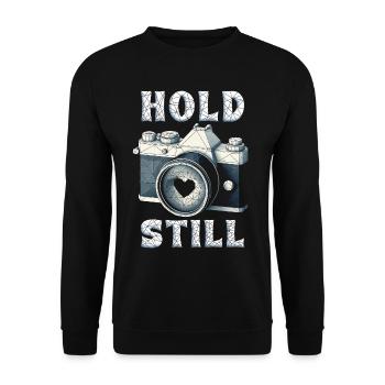 Photographe Photographie Photographes Restez immobile - Sweat-shirt Unisexe - noir - Devant - Alina (178cm) & Michal (187cm)