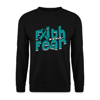 detoxification withdrawal addict fith over fear - Unisex Sweatshirt - black - Front - Alina (178cm) & Michal (187cm)