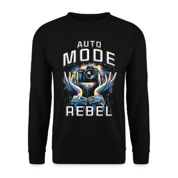 Photographer Photography Photographers Car Fashion Rebel - Unisex Sweatshirt - black - Front - Alina (178cm) & Michal (187cm)