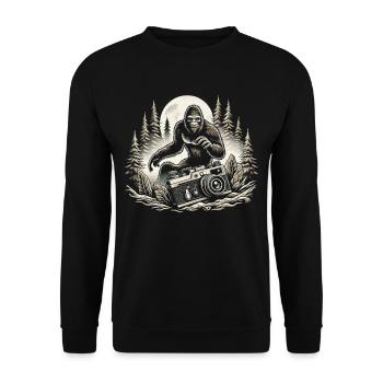 Photographer Photography Photographer - Unisex Sweatshirt - black - Front - Alina (178cm) & Michal (187cm)