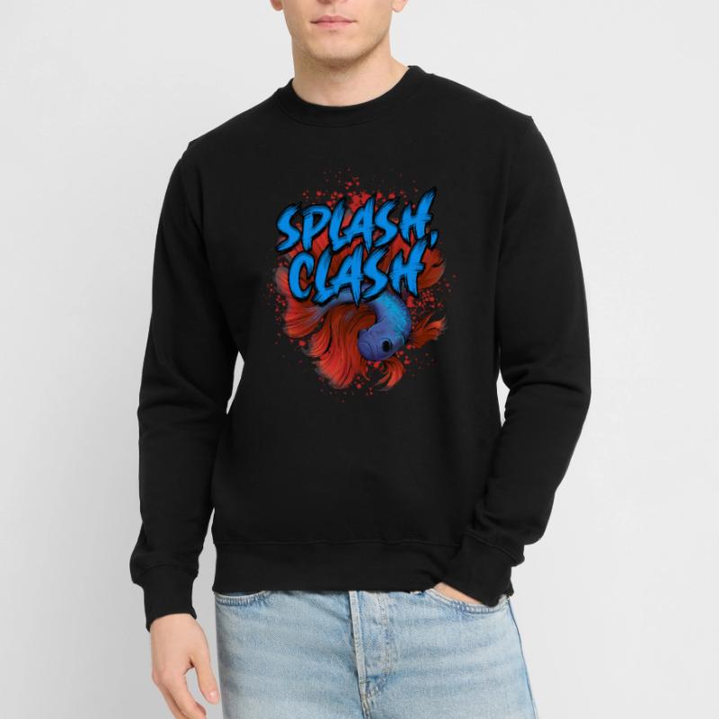 Betta Fish Siamese Betta Fish Splash Clash Unisex Sweatshirt