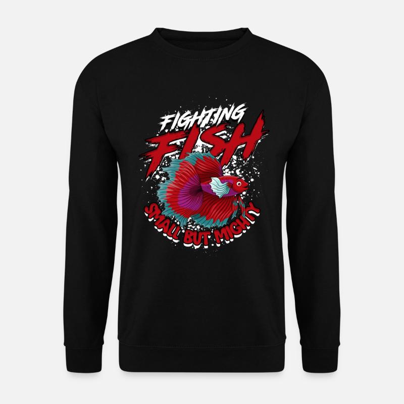 Kampffisch Siamesische Kampffische - Unisex Pullover - Schwarz