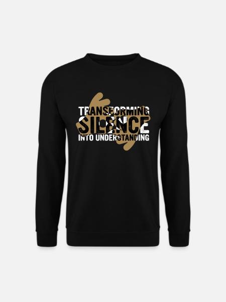 ASL Dolmetscher Gebärdensprache - Unisex Pullover - Schwarz