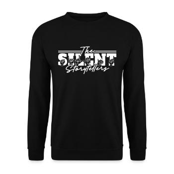 ASL Dolmetscher Gebärdensprache - Unisex Pullover - Schwarz - Vorne - Alina (178cm) & Michal (187cm)