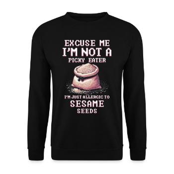 Capsule fruit allergy - Unisex Sweatshirt - black - Front - Alina (178cm) & Michal (187cm)