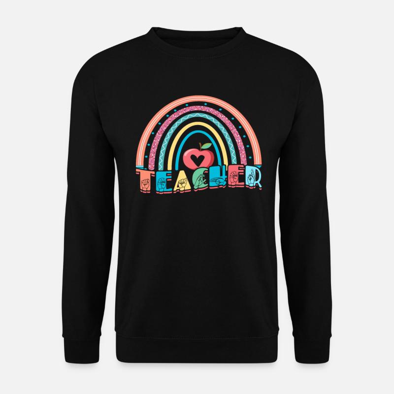 ASL Sign Language Interpreter - Unisex Sweatshirt - black