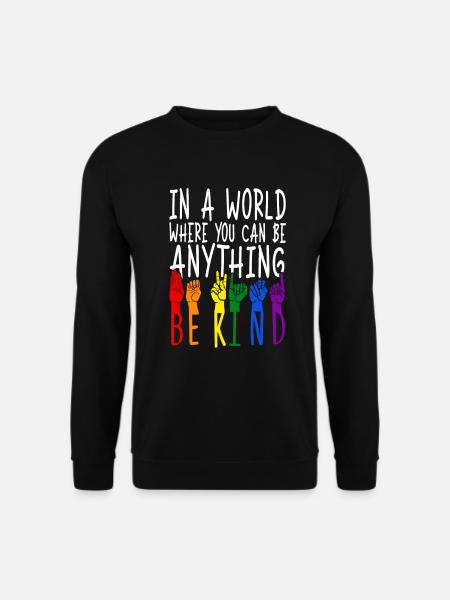 ASL Dolmetscher Gebärdensprache - Unisex Pullover - Schwarz