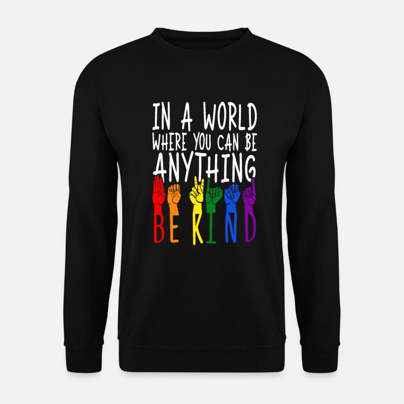 ASL Sign Language Interpreter - Unisex Sweatshirt - black