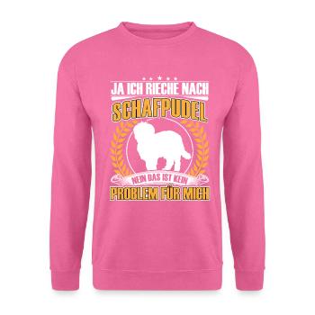 Caniche mouton Oui je sens comme un caniche de troupeau - Sweat-shirt Unisexe - rose - Devant