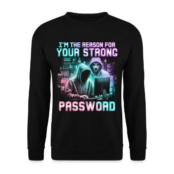Pénétrationstesteur Testeur d’intrusion - Sweat-shirt Unisexe - noir - Devant - Alina (178cm) & Michal (187cm)