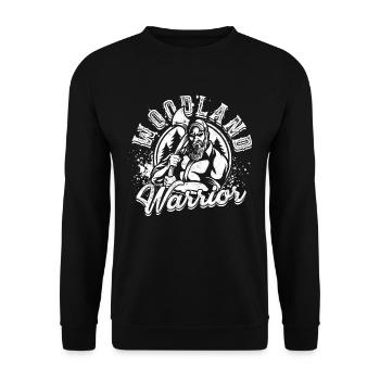 Holzfäller Baumfäller Woodland warrior - Unisex Pullover - Schwarz - Vorne - Alina (178cm) & Michal (187cm)