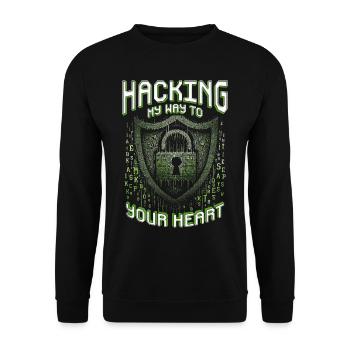 Pénétrationstesteur Testeur d’intrusion - Sweat-shirt Unisexe - noir - Devant - Alina (178cm) & Michal (187cm)