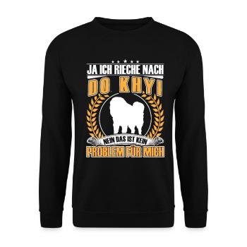 Smell Like Do Khyi Tibetan Mastiff Tibetan Mastiff - Unisex Sweatshirt - black - Front - Alina (178cm) & Michal (187cm)