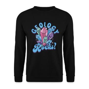 Géologie Géologue Géosciences Géologie Roches - Sweat-shirt Unisexe - noir - Devant - Alina (178cm) & Michal (187cm)