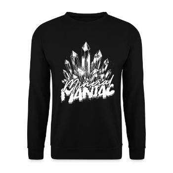 Geology Geologist Mineral Maniac - Unisex Sweatshirt - black - Front - Alina (178cm) & Michal (187cm)