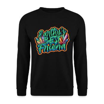 Geology Geologist Earthys Best Friend - Unisex Sweatshirt - black - Front - Alina (178cm) & Michal (187cm)