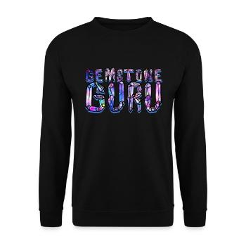 Géologie Géologue Géosciences Gourou des pierres précieuses - Sweat-shirt Unisexe - noir - Devant - Alina (178cm) & Michal (187cm)