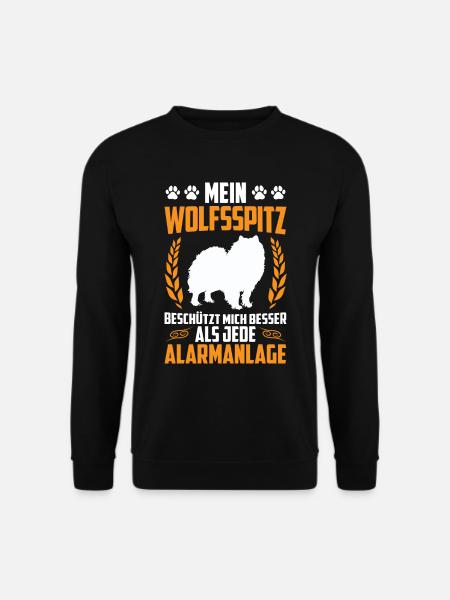 Wolfsspitz ist besser als Alarm Keeshond - Unisex Pullover - Schwarz