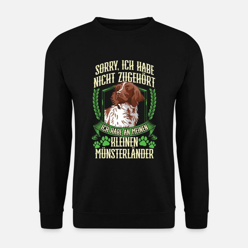 An meinen Kleiner Münsterländer gedacht - Unisex Pullover - Schwarz