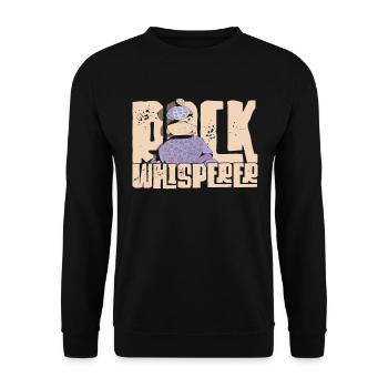 Géologue Géologue Sciences de la Terre Chuchoteur de roches - Sweat-shirt Unisexe - noir - Devant - Alina (178cm) & Michal (187cm)