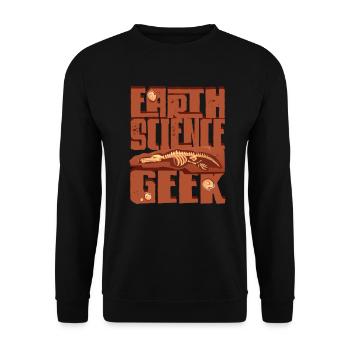 Geology Geologist Earth Science Geek - Unisex Sweatshirt - black - Front - Alina (178cm) & Michal (187cm)