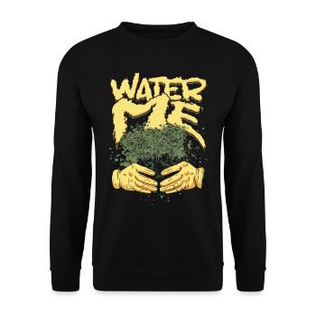 Plantes Plant Collector Plant Water Me - Sweat-shirt Unisexe - noir - Devant - Alina (178cm) & Michal (187cm)