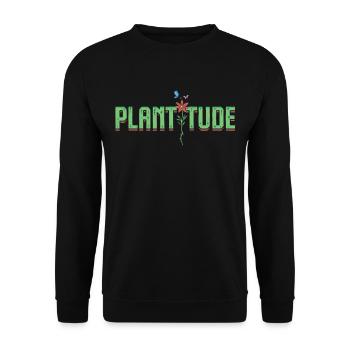 Plants Plant Collector Plant Plantitude - Unisex Sweatshirt - black - Front - Alina (178cm) & Michal (187cm)
