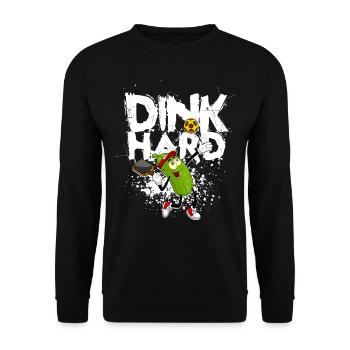 Pickleball Dink Hard - Sweat-shirt Unisexe - noir - Devant - Alina (178cm) & Michal (187cm)