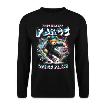 Breakdance B-boy Stunt Street Dancer - Unisex Pullover - Schwarz - Vorne - Alina (178cm) & Michal (187cm)