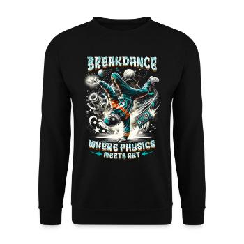 Breakdance : quand la physique rencontre l’art - Sweat-shirt Unisexe - noir - Devant - Alina (178cm) & Michal (187cm)