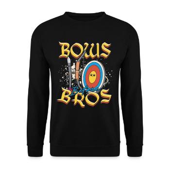 Archer de tir à l’arc Arcs avant les frères - Sweat-shirt Unisexe - noir - Devant - Alina (178cm) & Michal (187cm)