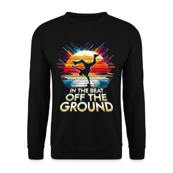 Breakdance B-boy Breakdancing - Unisex Sweatshirt - black - Front - Alina (178cm) & Michal (187cm)