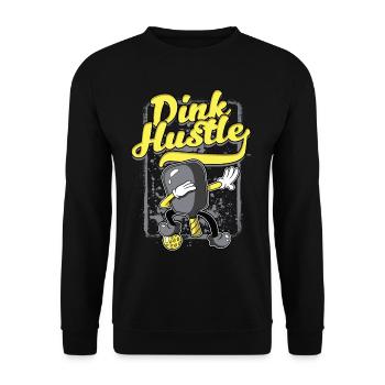 Pickleball Dink Hustle - Sweat-shirt Unisexe - noir - Devant - Alina (178cm) & Michal (187cm)