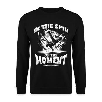 Breakdancing Breakdance B-boy Stunt Street Dancer - Unisex Sweatshirt - black - Front - Alina (178cm) & Michal (187cm)