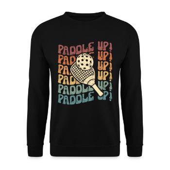 Pickleball - Sweat-shirt Unisexe - noir - Devant - Alina (178cm) & Michal (187cm)
