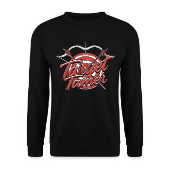 Archer à l’arc dompteur de cibles - Sweat-shirt Unisexe - noir - Devant - Alina (178cm) & Michal (187cm)
